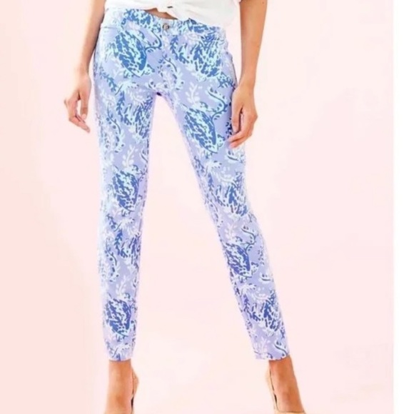 Lilly Pulitzer Pants - Lilly Pulitzer Pants Women's Kelly Knit Skinny Ankle Turtlely Awesome